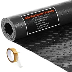 VEVOR Garagenbodenmatte 2280x5200 mm – Antirutsch PVC-Bodenschutzmatte