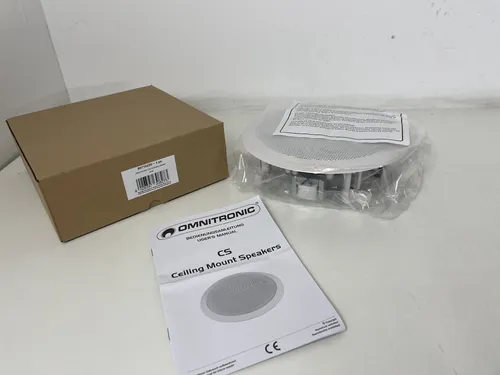 Omnitronic CS-6 Deckenlautsprecher Weiß - Installationslautsprecher mit 6,5