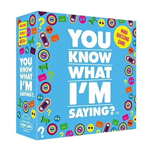 Hygge Games You Know What I´m Saying? Word Ratespiel by, Blue, Box Size 14.5 x 14.5 x 4.6 cm