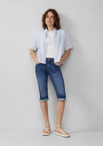 QS Jeansshorts Jeans-Hose CATIE Jeans Catie / Slim Fit / Mid Rise / Capri Length