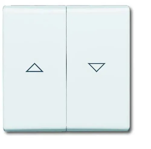 Busch-Jaeger Abdeckung Jalousie-Schalter Allwetter 44 (IP44) Weiß, Reinweiß (RAL 9010) 2CKA001731A1650 1St.