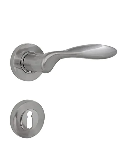 WIR elektronik Rosettengarnitur Johanna, Chrom/Nickel matt, elegant