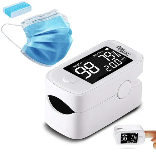 Pulsoximeter medizinisch Promedix mit 20 Masken CE BFE 98% PR-870+PR-280