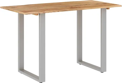 vidaXL Esstisch aus Akazien-Massivholz 118 x 58 cm - Braun - Industrieller Esstisch aus robustem Akazienholz mit einzigartiger Maserung. Ideal für Küche oder Esszimmer, einfach aufzubauen und unterstützt eine stilvolle Einrichtung.