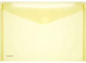 FolderSys Dokumententasche, DIN A4 quer, Klettverschluss, PP, gelb