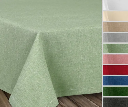 Beautex Tischdecke - Fleckenabweisend und bügelfrei mit Lotuseffekt - Hochwertige Tischdecke in Leinenoptik, schmutzabweisend dank Lotuseffekt. Ideal für Küche und Balkon, in verschiedenen Farben und Größen erhältlich.