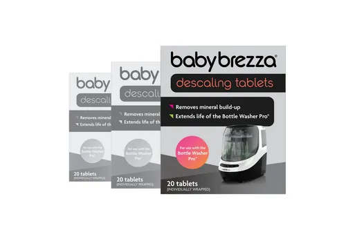 Baby Brezza Bottle Washer Pro Entkalkungstabletten Set, 60 Stück - Effektive Entkalkungstabletten für den Baby Brezza Bottle Washer Pro. Hypoallergen und geruchsneutral, sorgen sie für eine gründliche Reinigung und verlängern die Lebensdauer Ihres Geräts.