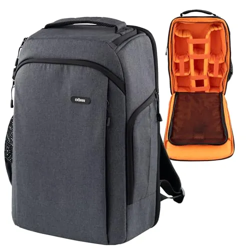 DÖRR Fotorucksack Prag Go - Robuster Kamerarucksack mit 16 Zoll Laptopfach - Kamerarucksäcke mit wasserdichtem Design, flexible Inneneinteilung und optimalem Schutz für Ihre Ausrüstung. Ideal für Fotografen, die Komfort und Funktionalität suchen.