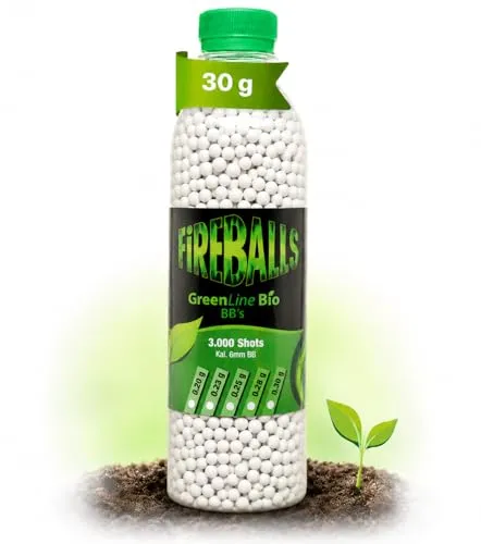 FireBalls Bio BBS 6mm Green Line – Premium Softair Munition