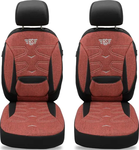 BREMER SITZBEZÜGE für Opel Karl (2015-2019) – Schwarz/Rot, Schonbezüge Set - Hochwertige Schonbezüge für Opel Karl (2015-2019). Einfache Montage, langlebige Materialien und optimaler Schutz für Ihre Sitze. Genießen Sie Komfort und ein edles Design!