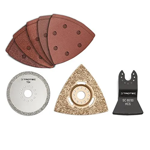TROTEC PMTS Set 2 Zubehör-Set zur Bad-Sanierung 13-tlg.passend für fast alle Multifunktionswerkzeuge