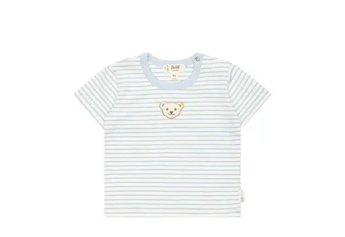 Steiff T-Shirt T-Shirt kurzarm GOTS Baby Wellness mit Teddykopf