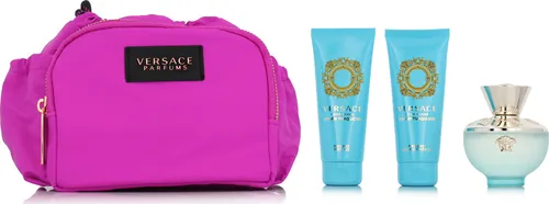 Versace Dylan Turquoise Set – 100 ml + 100 ml + 100 ml + 1 Stück - Parfüm-Geschenkset mit drei frischen Düften und einem eleganten Design – perfekt für besondere Anlässe oder als Geschenk.