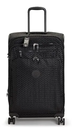 Kipling Basic Plus New Youri Spin 4 Rollen Trolley M 68 cm schwarz - Koffer mit Dehnfalte für extra Stauraum, ideal für Reisen und langlebig im Design.