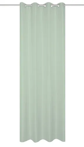 Home Basics Vorhang SOFTY Ösen Fertigschal - Fertiggardine aus 100% Polyester mit halbtransparenter Leinenstruktur, ideal für angenehme Lichtverhältnisse und in mehreren attraktiven Farbvarianten erhältlich.