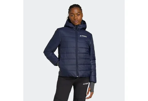adidas TERREX Outdoorjacke W MT ESS P mit Climawarm Technologie - Vielseitige Outdoorjacke für Abenteuer und Alltag. Die isolierende Jacke bietet Wärme und Komfort, während sie Feuchtigkeit ableitet. Strapazierfähiges Material und weitenregulierbare Kapuze für optimalen Schutz bei jedem Wetter.