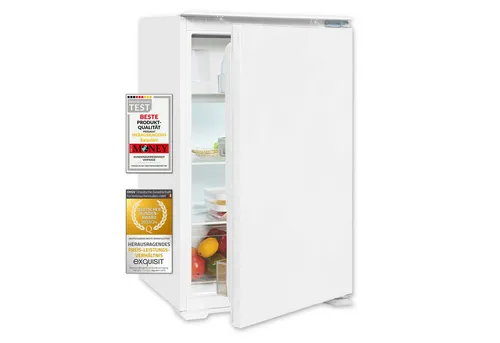 exquisit Einbaukühlschrank EKS5131-4-E-040D - Einbaukühlschrank (88 cm hoch, 54 cm breit) mit 4-Sterne Gefrierfach und elektronischer Temperaturregelung für optimale Frische.
