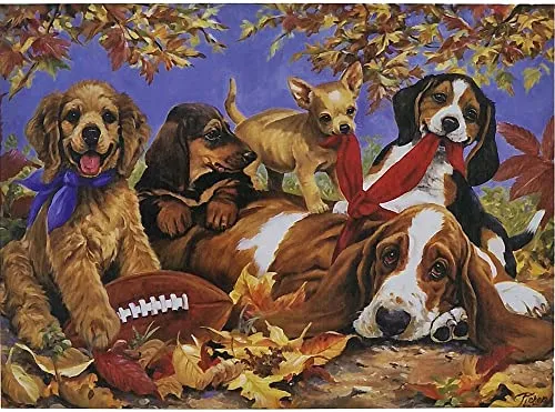 Puzzle 1000 Teile Cute Dogs 69x51 cm Hunde Welpen Gehirntraining