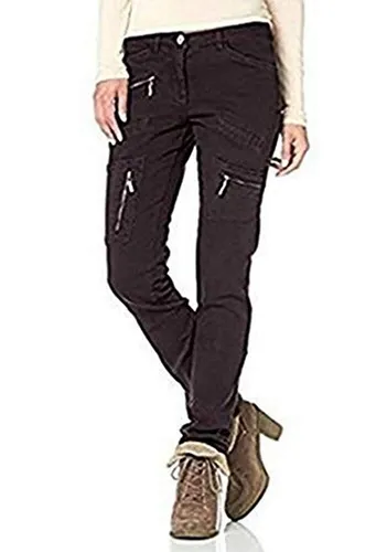 Hose Stretchhose Damen von Boysen`s - Grau-Braun Gr. 34 NEU