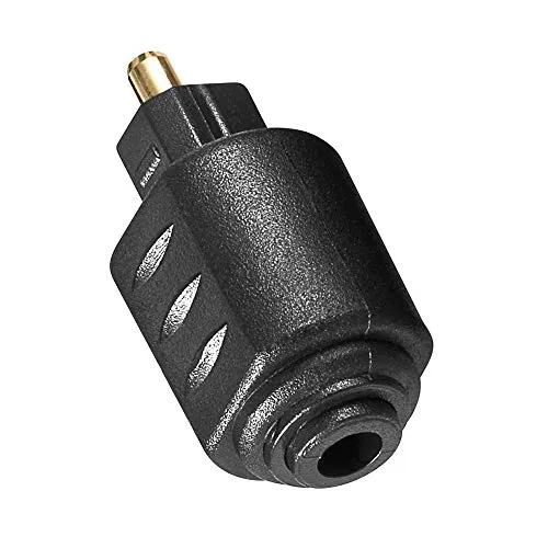BestPlug Audio Adapter - 3,5mm Mini Klinke auf Toslink Stecker - Audio & Video Adapter für digitale Verbindungen, mit vergoldetem Toslink-Stecker für optimalen Klang und robuste Qualität.