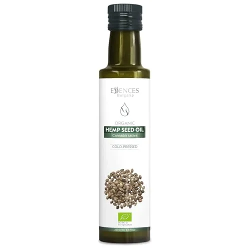 Produktbild Essences Bulgaria Bio-Hanfsamenöl Kaltgepresst 250ml | 100% Naturrein | Nativ | Aus Eigenem Familienunternehmen | Extra-Premium-Qualität | Ohne Konservierungsstoffe | Ohne Gentechnik | Vegan