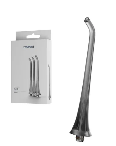 Zahnheld Aufsteckbürsten Zahndusche Ersatzdüsen Basic - für Zahnheld Munddusche Aquadent, 3 Stück, Schwarz, im 3er, 6er oder 9er Set, Zahnpflege Set, Water Flosser, effektive Reinigung Zahnzwischenräume, für Munddusche