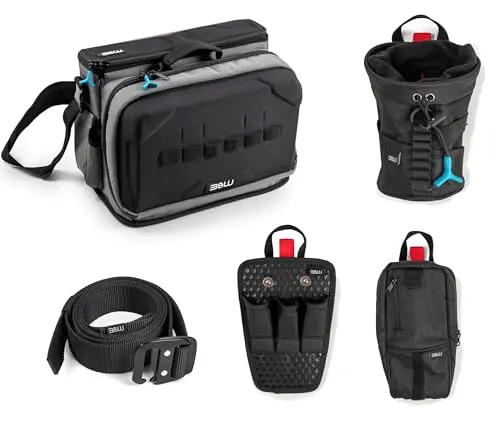 B&W tool.modul Werkzeugtasche TEX.223 5-teilig - Aschesauger und multifunktionale Werkzeugtasche mit FIDLOCK-System für flexible Erweiterung und schnellen Zugriff auf Werkzeuge.