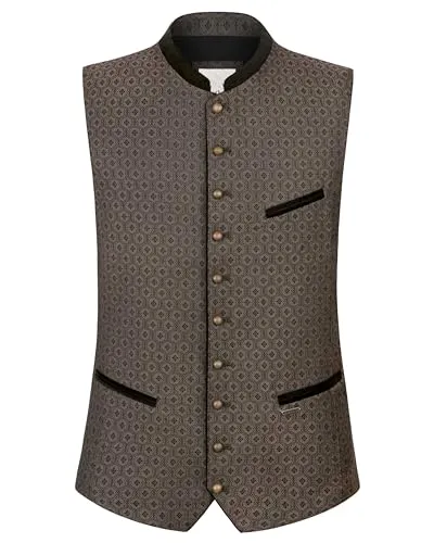 Stockerpoint Herren Corelli Trachtenweste, braun, 46 in braun von Stockerpoint