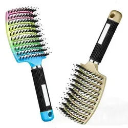 Haarbürste für Lange Feine Lockige Haare - Hochwertige Bürste mit Wildschwein- und Nylonborsten für optimale Pflege. Cleveres Design sorgt für sanfte Reinigung und schnelles Trocknen. Ideal für alle Haartypen und perfekt für die Dusche.