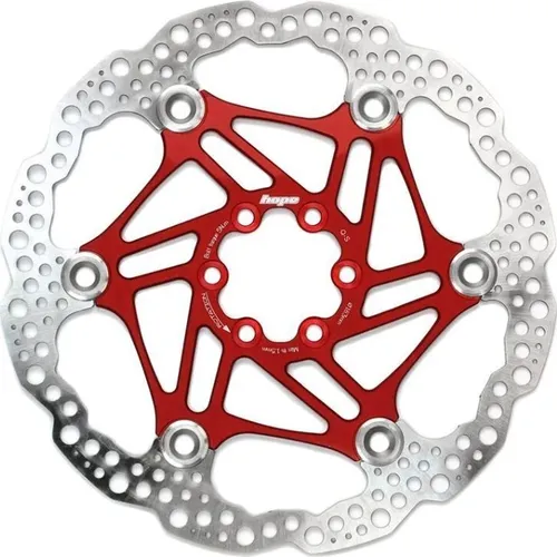 Hope Bremsscheibe 6-Loch Floating 180 mm - Bremsscheibe 6-Loch Floating, leicht und optimiert für hervorragende Bremsleistung bei allen Bedingungen, ideal für Mountainbiker.