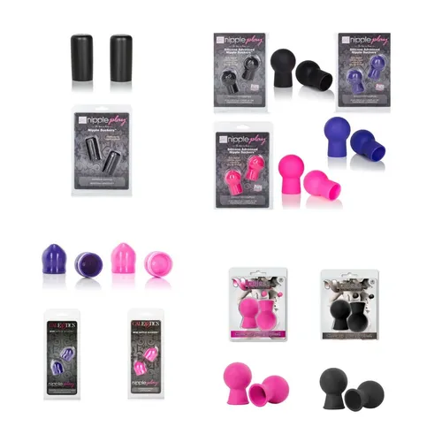 Stillhilfe Nippel Pumpe Brustsauger 1 Paar in 4 Farben zur Auswahl versch. Ø
