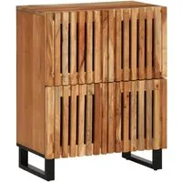 vidaXL Sideboard 60x34x75 cm Massivholz Akazie 377565 von vidaXL