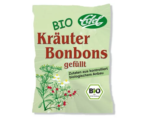 Eduard Edel Süßigkeit, Edel Bio Kräuter Bonbons fein gefüllt und einzeln gewickelt 75g