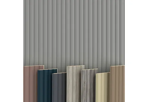 Hexim Wanddekoobjekt Wave De Luxe Sandgrey (Wave Lamellen 2,75m MDF Lamellenwand Wandpaneele Lamellenverkleidung Wandverkleidung Akusiktpaneele Holzpaneele Natur Holz (1 Paneel, Wave De Luxe Sandgrey)