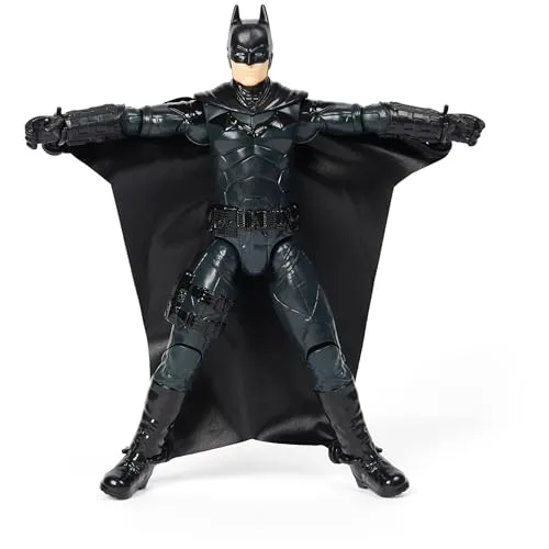 DC Comics, Batman, The Batman, Figur, 30 cm, mit Flügeloverall, Sammlerstück aus dem Film The Batman, Spielzeug für Jungen und Mädchen ab 3 Jahren