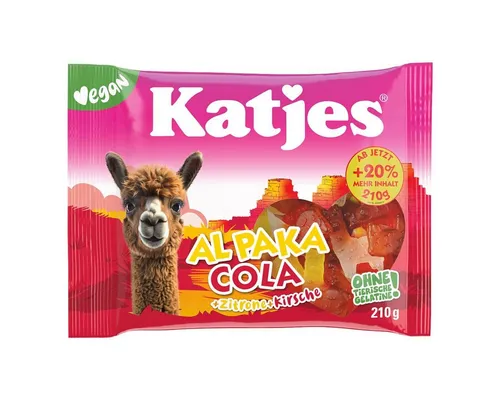 KATJES Süßigkeit Al Paka Cola, Fruchtgummi vegan, 210 g