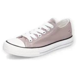 Dockers by Gerli Sneaker mit Logo-Stickerei - Sportlicher Freizeitschuh in hellgrau, aus leichtem Canvas mit bequemer Schnürung und dezenter Logo-Stickerei, ideal für lässige Outfits.