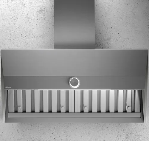 Airforce Wandhaube Vis Head Free 120cm Edelstahl Dunstabzug Abluft/Umluft Küche