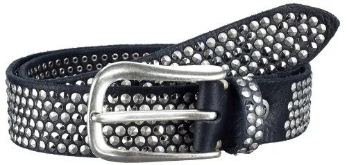 B Belt Unisex Gürtel BB0225L03 - 100 cm Schwarz - Damen-Gürtel aus hochwertigem Leder, langlebig und stilvoll, perfekt für jeden Anlass.