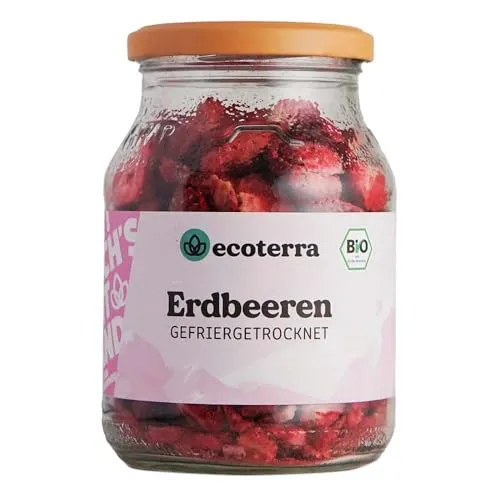 ecoterra gefriergetrocknete Erdbeerscheiben, 35g
