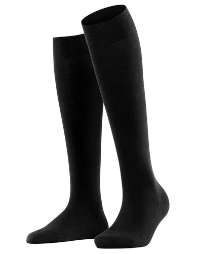 Falke Kniestrümpfe Softmerino (temperaturausgleichende Merinowolle) schwarz Damen - 1 Paar, Größe: 39-40