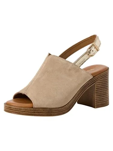 Tamaris Sandalette Damen Elegant beige, EU 37 von Tamaris
