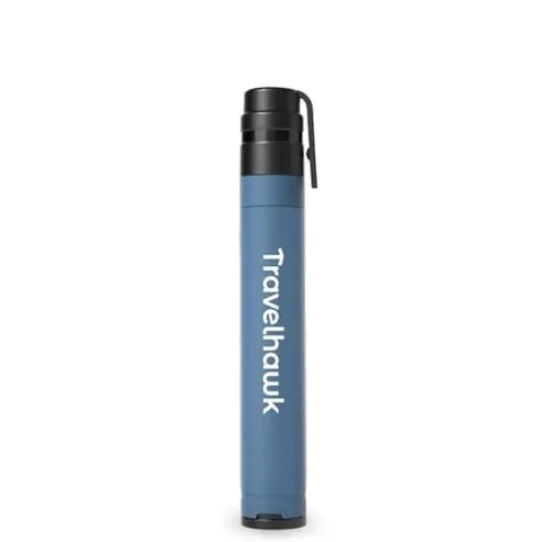 TravelHawk Wasserfilter Outdoor 1000 Liter, Trinkwasserfilter Camping, Reise und Survival, Tragbarer Wasserreiniger Trinkwasser für Wandern, Klettern, Notfallvorsorge, Camping Zubehör