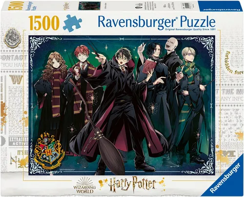 Ravensburger Puzzle Gryffindor vs. Slytherin, 1500 Puzzleteile, Made in Germany