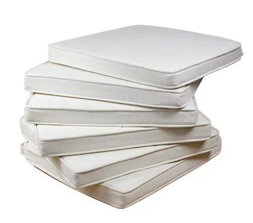 Sedex Stuhlkissen LARISSA - Komfortables Sitzp. in altweiß - Stuhlkissen mit Schlaufen zum Binden, ca. H4 cm, bietet optimalen Sitzkomfort und ist ideal für Gartenmöbel oder Esszimmerstühle.