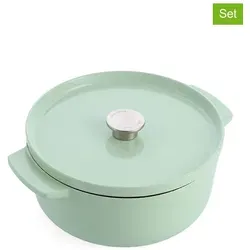 KitchenAid 2tlg. Set: Bräter in Mint - 5,2 l