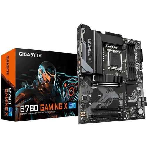 Gigabyte B760 GAMING X Motherboard - Unterstützt Intel Core 14. Gen, bis zu 7600MHz DDR5 (OC), optimale Gaming-Performance für Gamer und PC-Enthusiasten