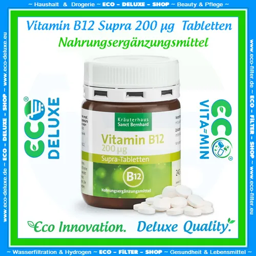 Vitamin B12 Supra 200 µg Tabletten 💊 für Gehirn & Nervensystem 👍HOT % SALE🛒