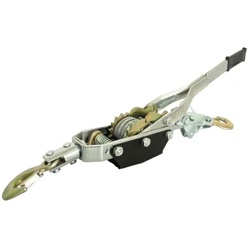 TRUTZHOLM Handseilwinde 4t - Robuster Flaschenzug für schwere Lasten - Handwinde mit maximaler Zuglast von 4000 kg, stabiler Ganzstahlkonstruktion und gummiertem Griff für sicheren Halt. Ideal zum Halten, Ziehen und Spannen.