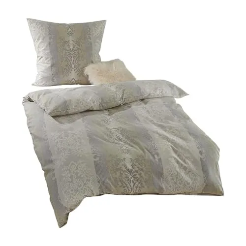 TRAUMSCHLAF Livina Bettwäsche Set, 2-teilig aus Edelflanell in grau von Traumschlaf